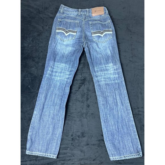 Fe Foeyal Mens Blue Denim Jeans Pants Straight Leg Size 30 - Picture 10 of 14
